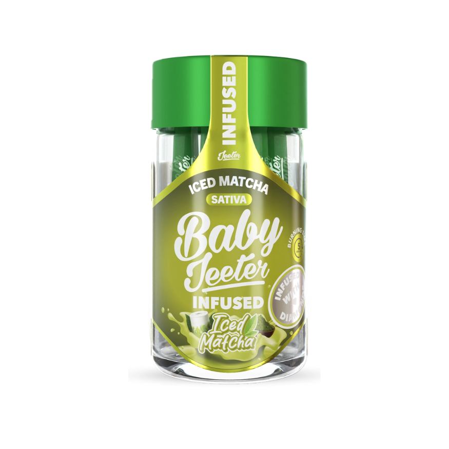 BABY JEETER ICED MATCHA SATIVA INFUSED PRE-ROLL JAR