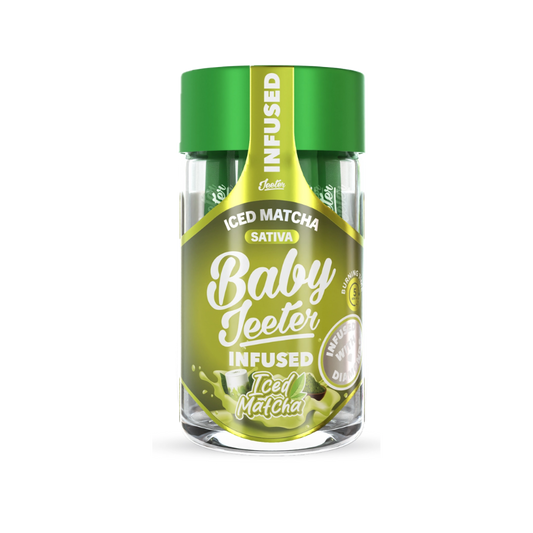 BABY JEETER ICED MATCHA SATIVA INFUSED PRE-ROLL JAR