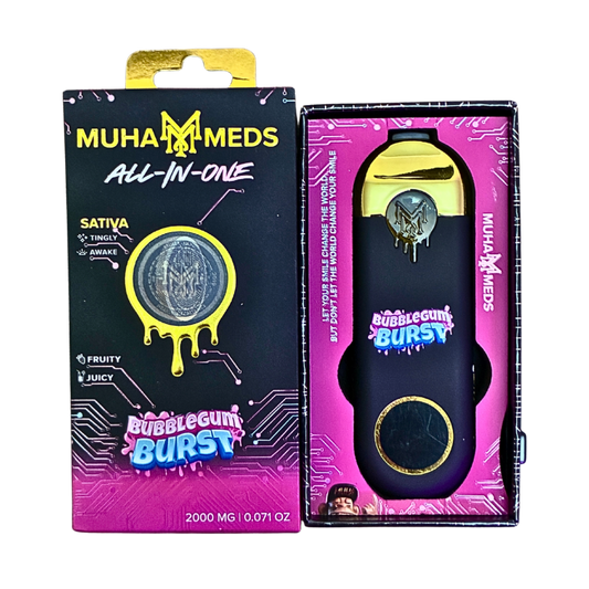 MUHA MEDS “BUBBLEGUM BURST” 2G DISPOSABLE; SATIVA STRAIN 