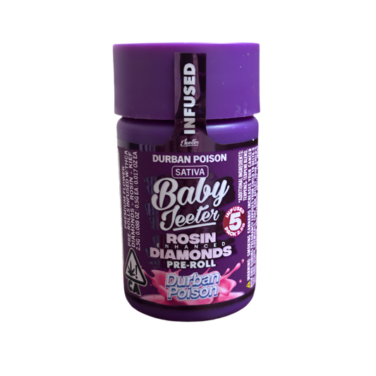 BABY JEETER "DURBAN POISON" INFUSED PRE-ROLL JAR