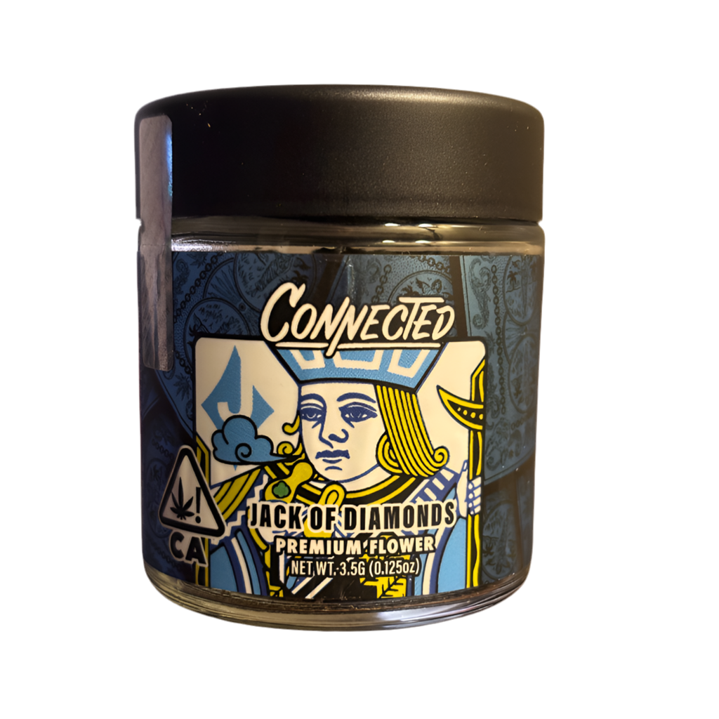 CONNECTED "JACK OF DIAMONDS" PREMIUM FLOWER; SATIVA STRAIN