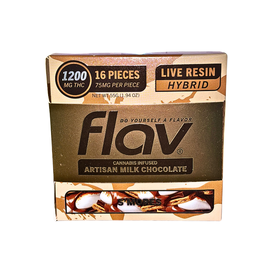 FLAV S'MORES LIVE RESIN INFUSED ARTISAN MILK CHOCOLATE BAR