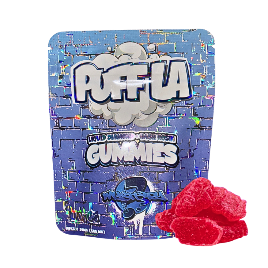 Puff LA Mystery Gummies; Indica effects