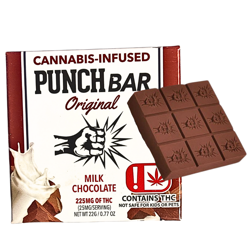 Punch Bar Cannabis Infused Milk Chocolate; hybrid effects
