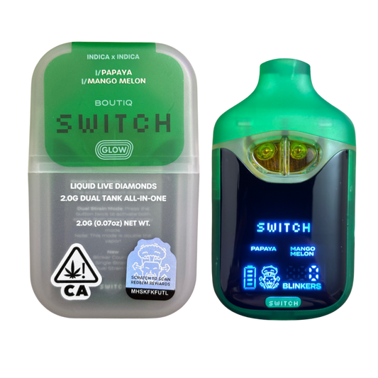 BOUTIQ SWITCH V4 GLOW EDITION "PAPAYA" x "MANGO MELON" 2G DUAL TANK DISPOSABLE