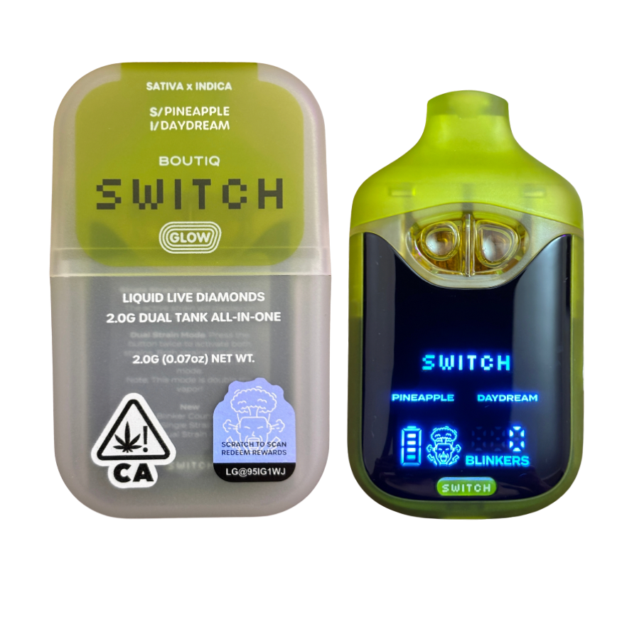 BOUTIQ SWITCH V4 - GLOW EDITION "PINEAPPLE" x "DAYDREAM" 2G DUAL TANK DISPOSABLE
