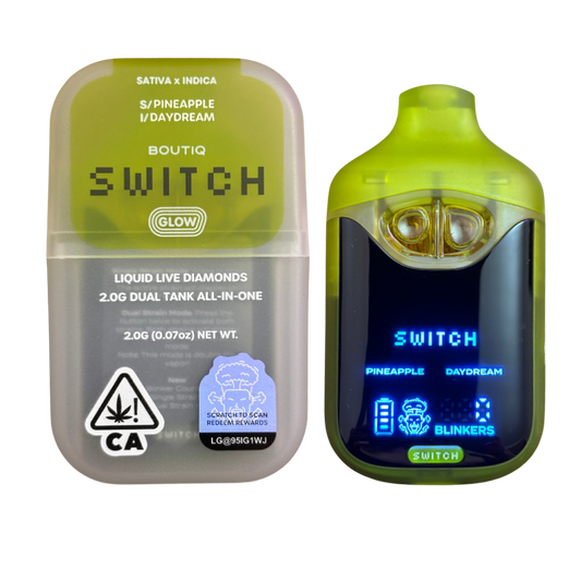 BOUTIQ SWITCH V4 - GLOW EDITION "PINEAPPLE" x "DAYDREAM" 2G DUAL TANK DISPOSABLE