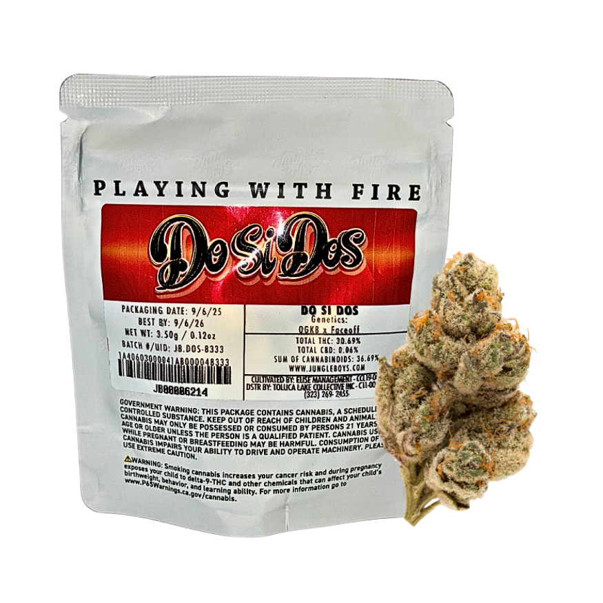 JUNGLE BOYS "DO SI DOS" CANNABIS FLOWER; HYBRID STRAIN 