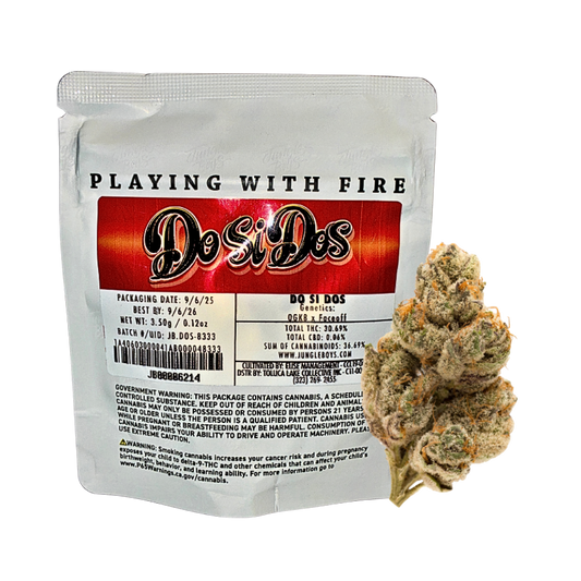 JUNGLE BOYS "DO SI DOS" CANNABIS FLOWER; HYBRID STRAIN 