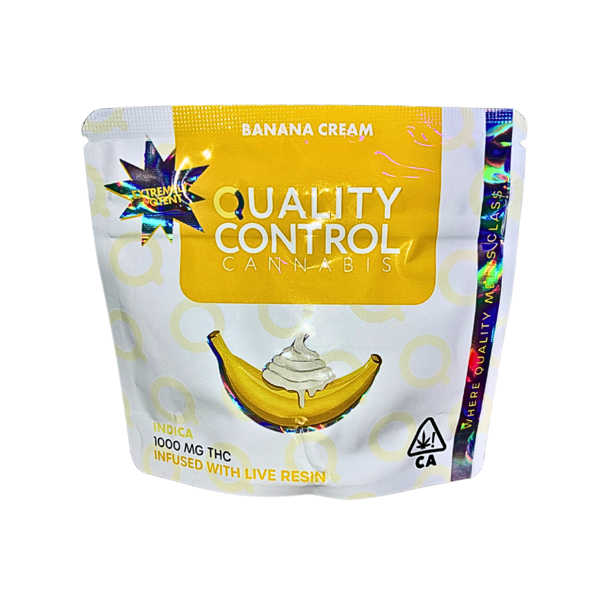 QUALITY CONTROL CANNABIS LIVE RESIN INFUSED GUMMIES