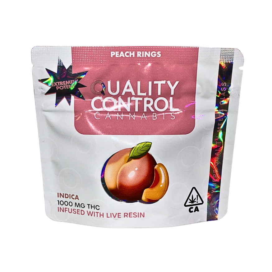 QUALITY CONTROL CANNABIS LIVE RESIN INFUSED GUMMIES