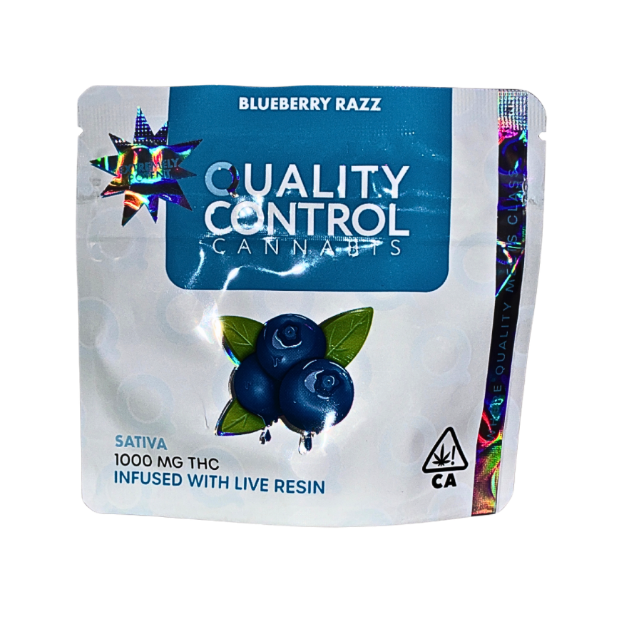 QUALITY CONTROL CANNABIS LIVE RESIN INFUSED GUMMIES
