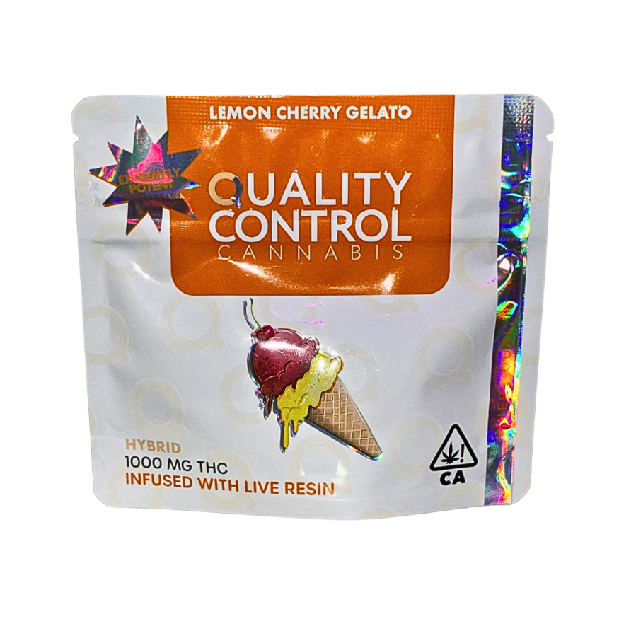 QUALITY CONTROL CANNABIS LIVE RESIN INFUSED GUMMIES