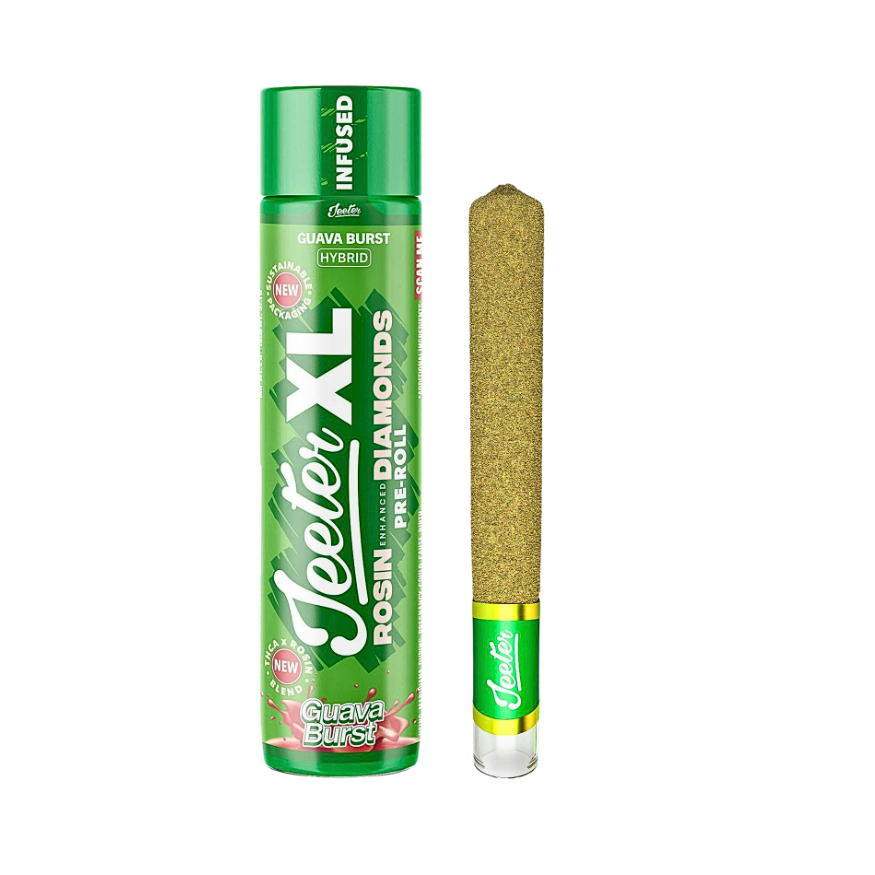 JEETER XL "GUAVA BURST" 2G INFUSED PRE- ROLL; HYBRID STRAIN