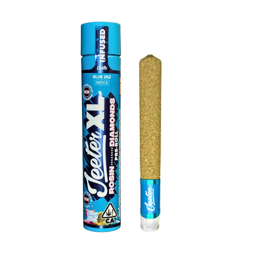JEETER XL "BLUE ZKZ" 2G INFUSED PRE-ROLL; INDICA STRAIN