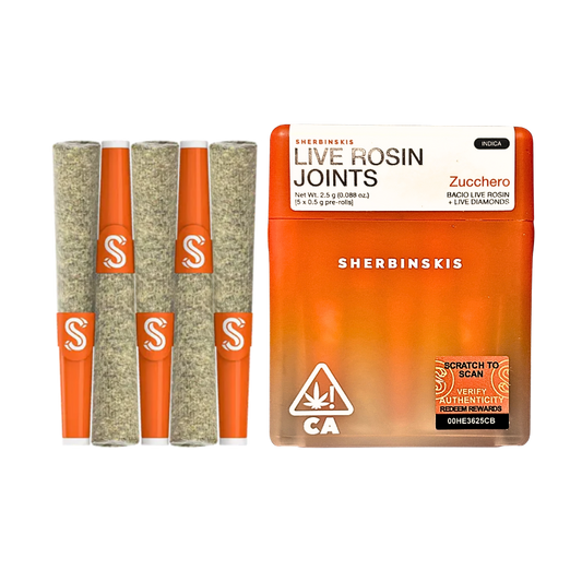 SHERBINSKIS "ZUCCHERO" LIVE ROSIN INFUSED PRE-ROLLS