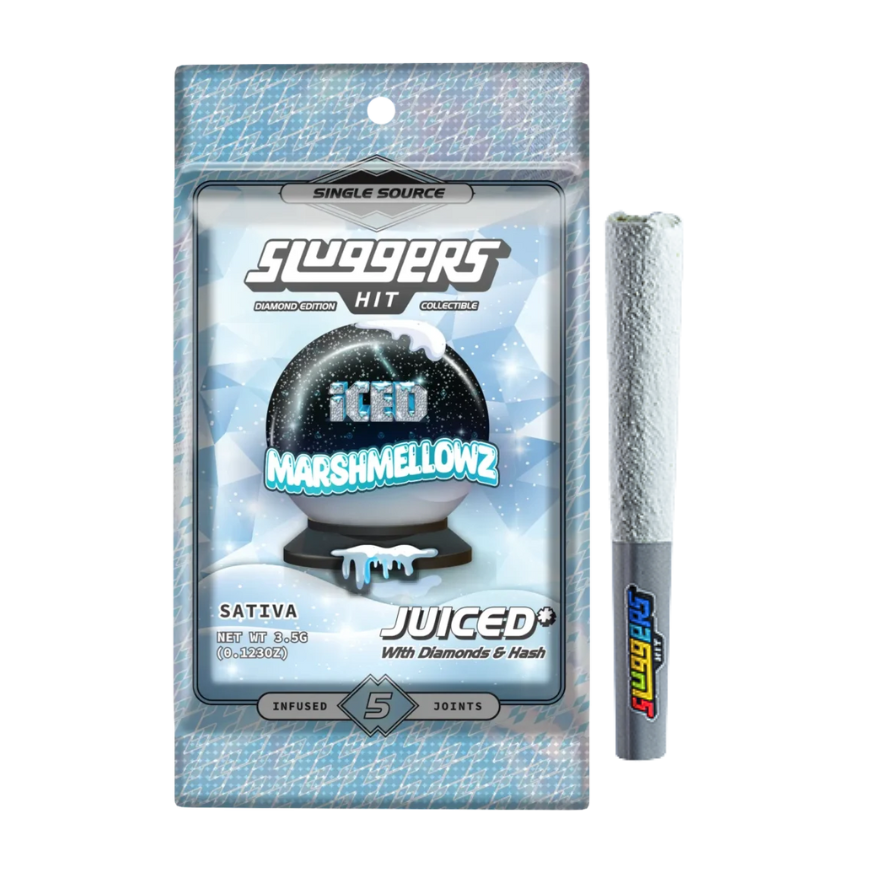 SLUGGERS HIT "ICED MARSHMELLOWZ" INFUSED PRE-ROLLS; SATIVA STRAIN