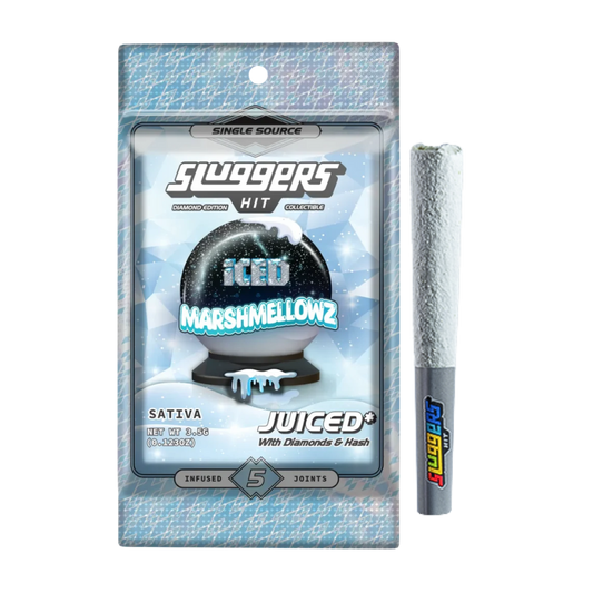 SLUGGERS HIT "ICED MARSHMELLOWZ" INFUSED PRE-ROLLS; SATIVA STRAIN