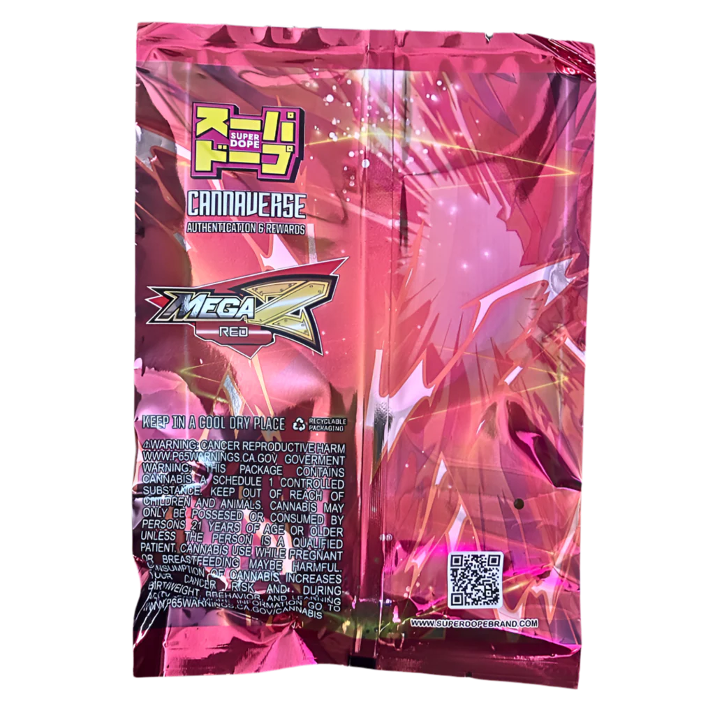 SUPER DOPE “MEGA Z RED” EXOTIC CANNABIS FLOWER 3.5G