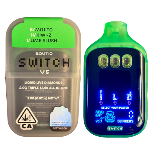 BOUTIQ SWITCH V5 (3 in 1)
“MOJITO” (S) x “KIWI-Z” (H) x “LIME SLUSH” (I)