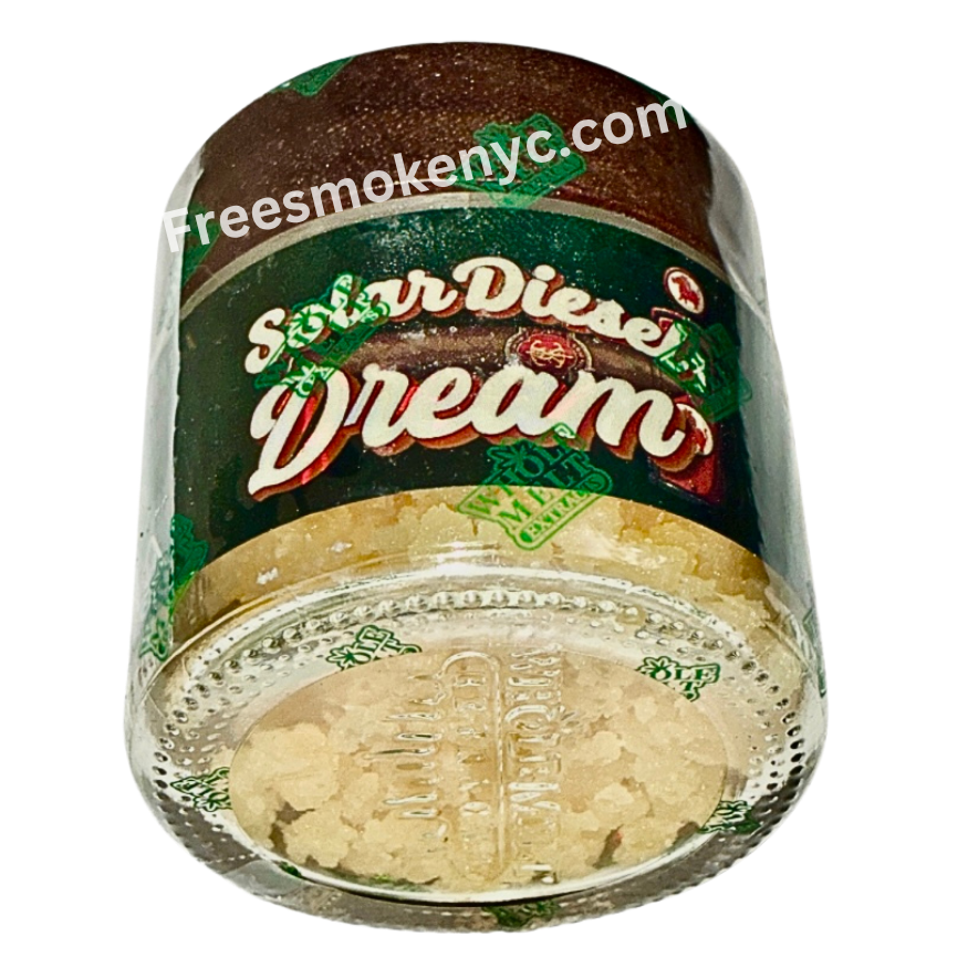 Whole Melt Premium Extracts Havana Edition 1oz live resin sugar Solar Diesel Dream Sativa strain on transparent background 
