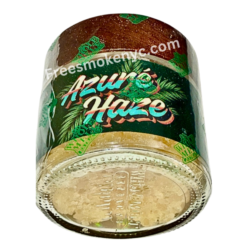Whole Melt Premium Extracts Havana Edition 1oz live resin sugar Azure Haze Sativa strain on transparent background 
