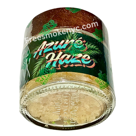 Whole Melt Premium Extracts Havana Edition 1oz live resin sugar Azure Haze Sativa strain on transparent background 
