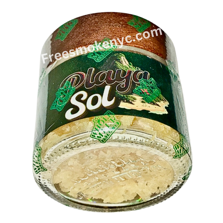 Whole Melt Premium Extracts Havana Edition 1oz live resin sugar Playa Sol Sativa strain on transparent background 
