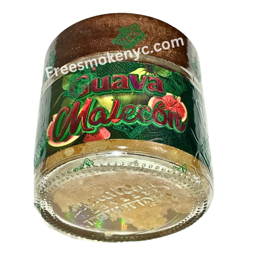 Whole Melt Premium Extracts Havana Edition 1oz live resin sugar Guava Melecon Sativa strain on transparent background 
