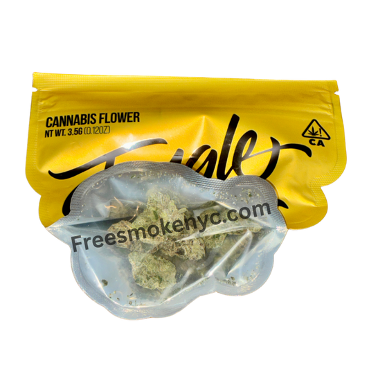 Jungle Boys Cannabis flower Jelly Donut flower and packaging on a transparent background 