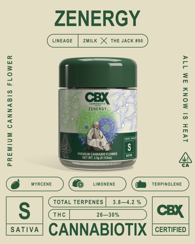 CBX CANNABIOTIX "ZENERGY" TOP SHELF CANNABIS FLOWER