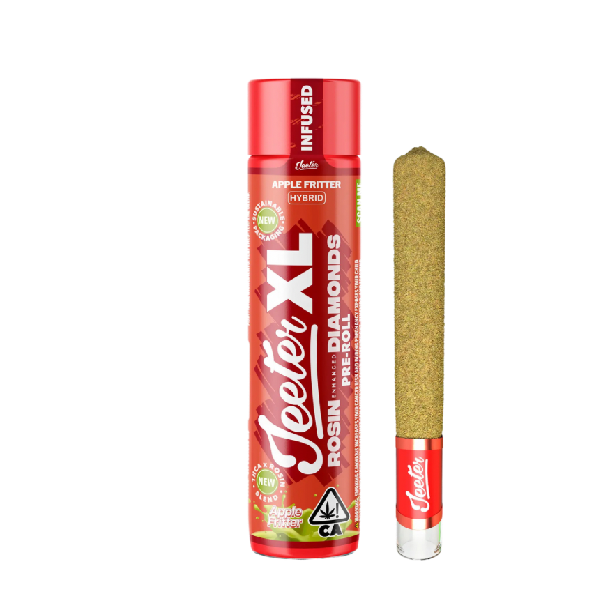 JEETER XL "APPLE FRITTER" 2G ROSIN ENHANCED DIAMONDS PRE-ROLL