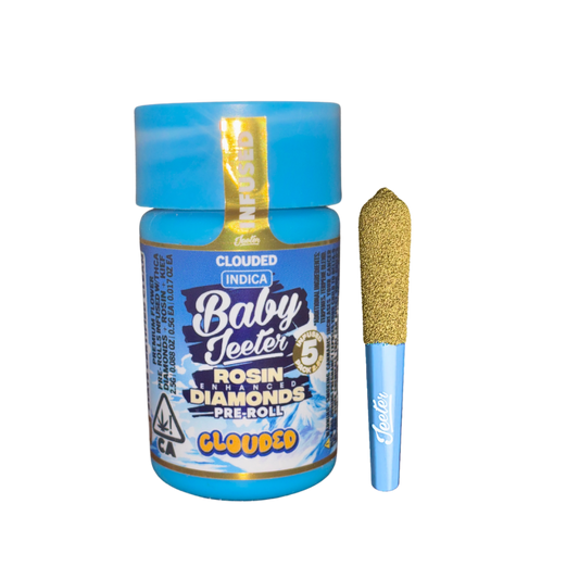 BABY JEETER "CLOUDED" ROSIN ENHANCED DIAMONDS PRE-ROLLS