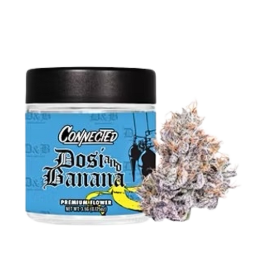 CONNECTED "DOSI AND BANANAS" CANNABIS FLOWER; HYBRID STRAIN