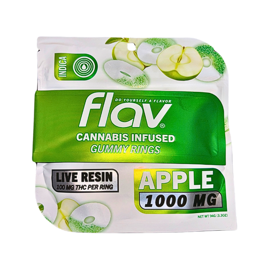 FLAV "APPLE" SOUR GUMMY BELTS; 1000mg per pack 