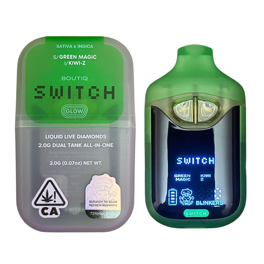 BOUTIQ SWITCH - GLOW EDITION 
"GREEN MAGIC" x "KIWI - Z"