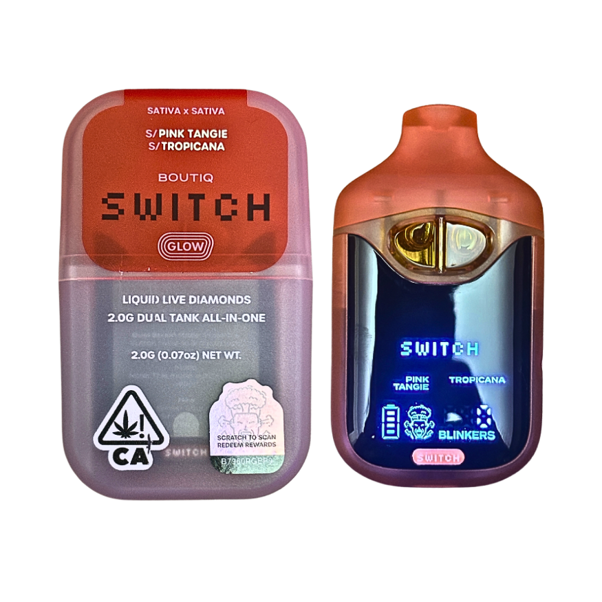BOUTIQ SWITCH - GLOW EDITION 
"PINK TANGIE" x "TROPICANA"
