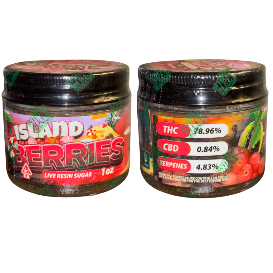 WHOLE MELTS 1oz LIVE RESIN SUGAR OASIS EDITION
