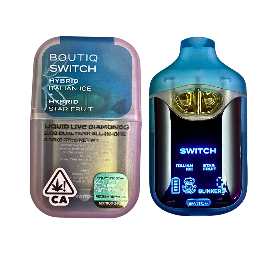 BOUTIQ SWITCH V4 "ITALIAN ICE" x "STAR FRUIT" 2G DUAL TANK DISPOSABLE