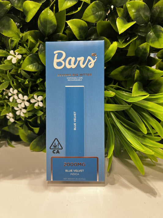 BARS XL BLUE VELVET INDICA 2G DISPOSABLE VAPE PEN