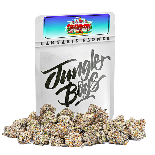 JUNGLE BOYS LARRY STRAWBERRY HYBRID CANNABIS FLOWER 3.5G $50