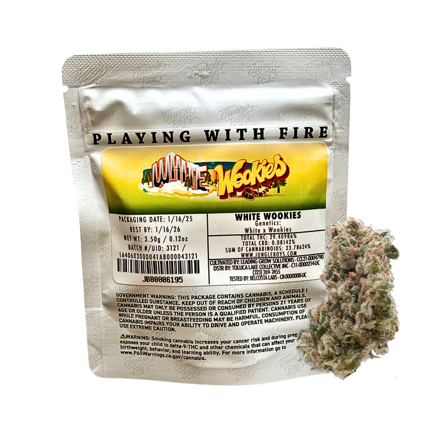 JUNGLE BOYS WHITE WOOKIES HYBRID CANNABIS FLOWER