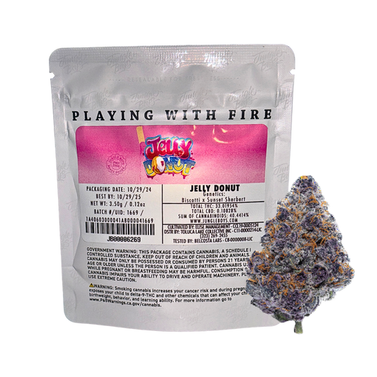 Jungle Boys Jelly Donut hybrid cannabis flower 3.5g