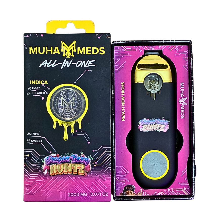 MUHA MEDS “DRAGON BERRY RUNTZ” 2G DISPOSABLE; INDICA STRAIN