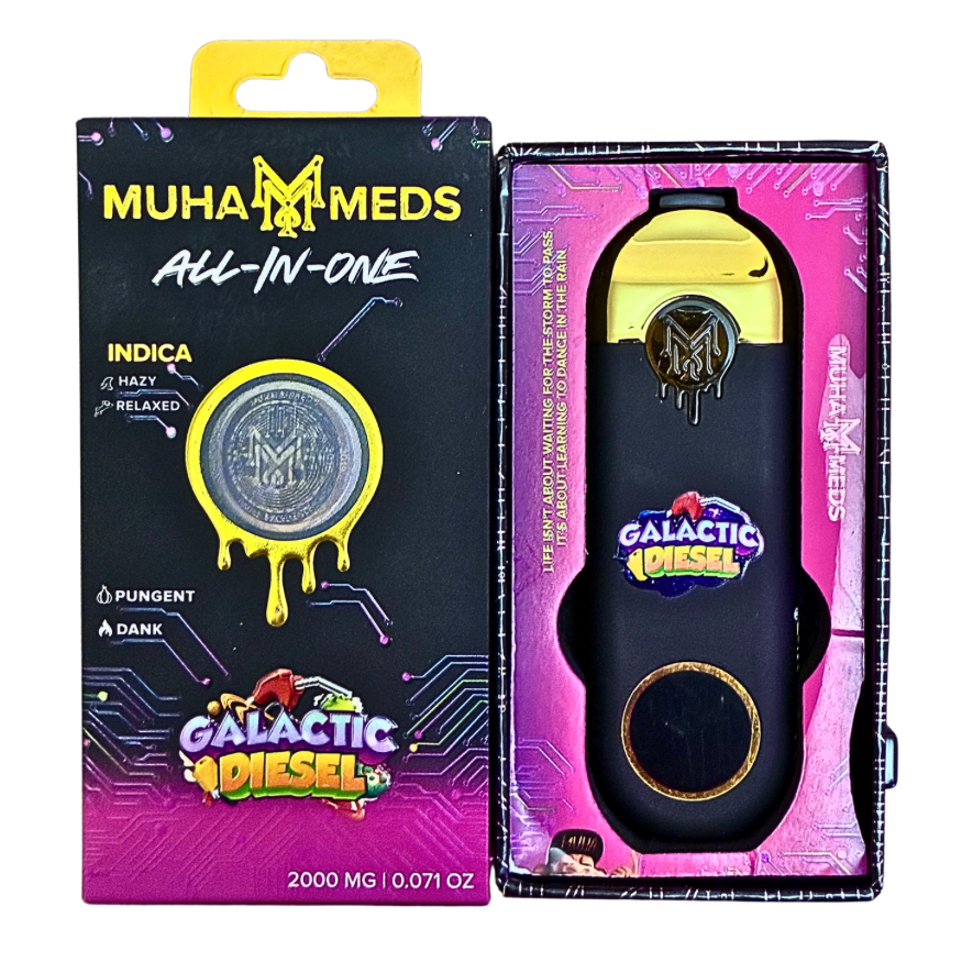MUHA MEDS “GALACTIC DIESEL”  2G DISPOSABLE; INDICA STRAIN