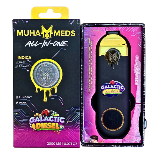 MUHA MEDS “GALACTIC DIESEL”  2G DISPOSABLE; INDICA STRAIN