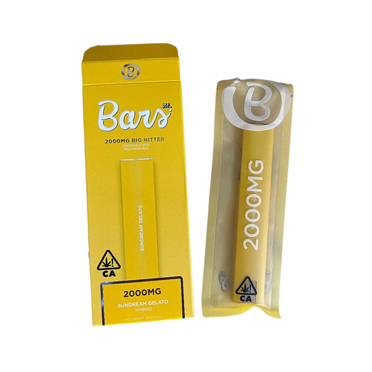 BARS XL 2 GRAM DISPOSABLE VAPE PEN HYBRID SUNDREAM GELATO