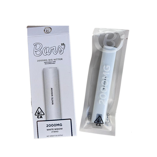 BARS XL 2 GRAM DISPOSABLE VAPE PEN HYBRID WHITE WIDOW