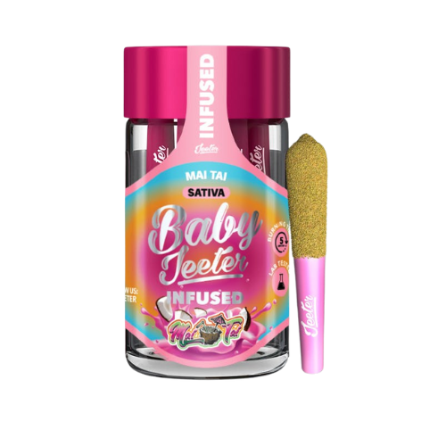 BABY JEETER MAI TAI SATIVA INFUSED PRE-ROLL 5 PACK JAR