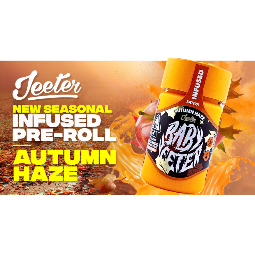 BABY JEETER "AUTUMN HAZE" INFUSED PRE-ROLL JAR